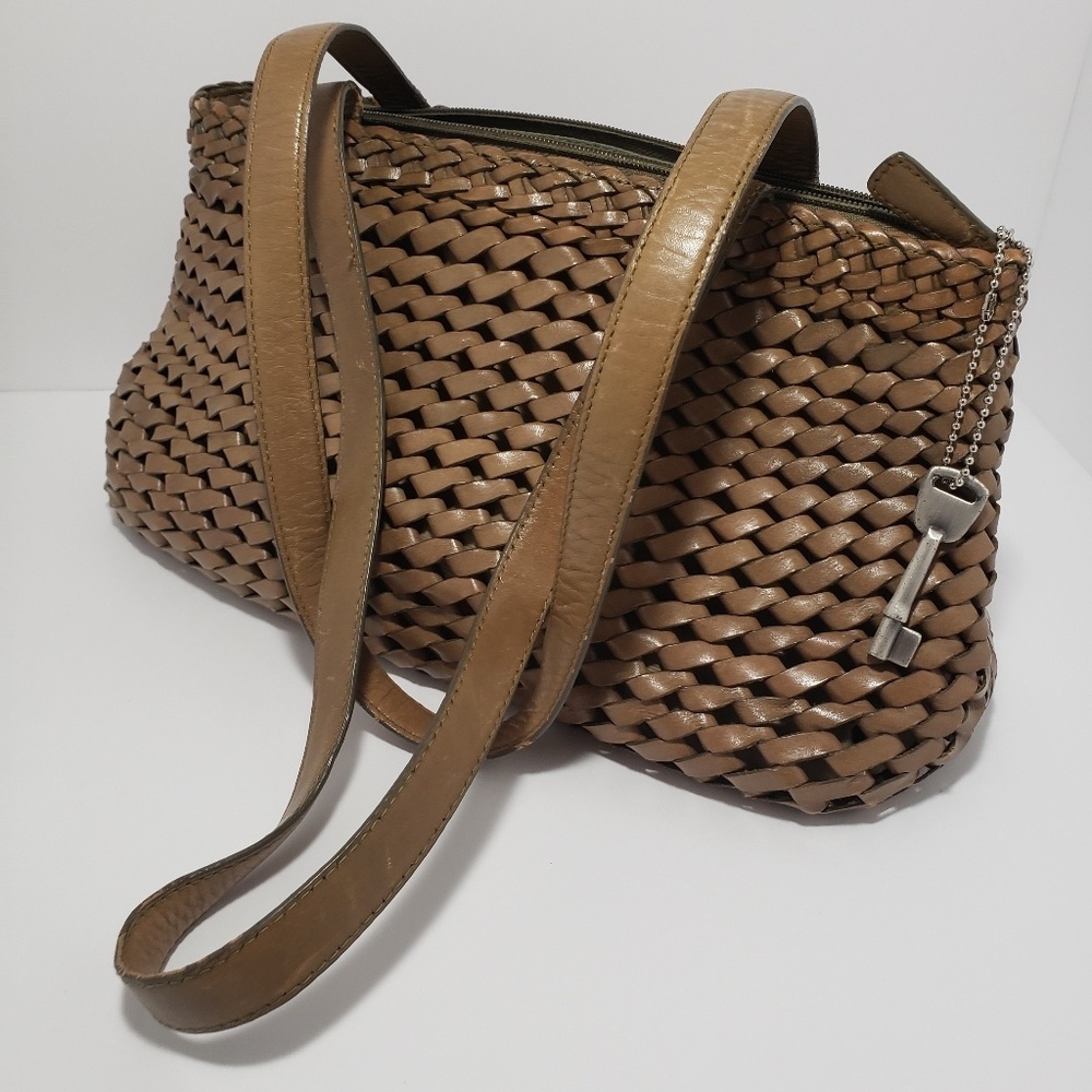 Fossil woven handbag